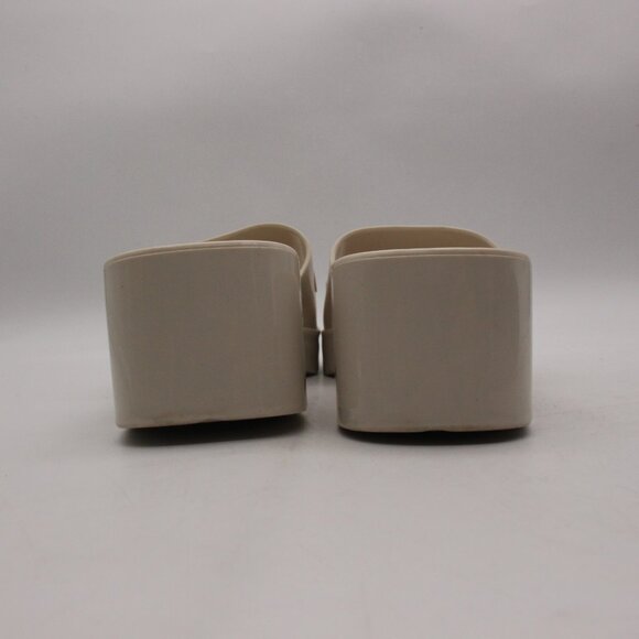 Gucci Platform 20/60mm Women's Size EU 41 Rubber Slide Sandals White Italy - Picture 5 of 11